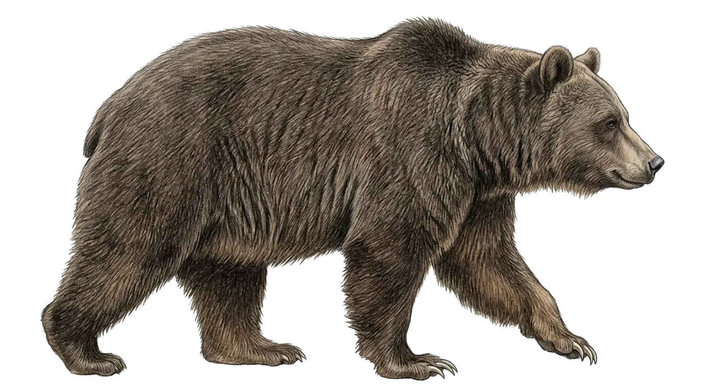 Brunbjörn, illustration ur boken